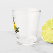 Afbeelding van de cartoon van olijfolie shot glas (Rechts)