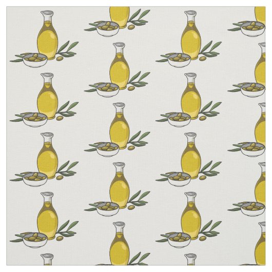 Afbeelding van de cartoon van olijfolie stof (Swatch)