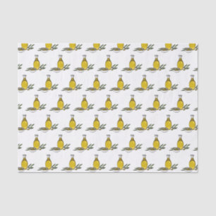 Afbeelding van de cartoon van olijfolie tissuepapier