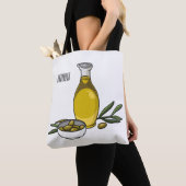 Afbeelding van de cartoon van olijfolie tote bag (Dichtbij)