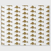 Afbeelding van de cartoon van pleco-vis cadeaupapier (Vlak)