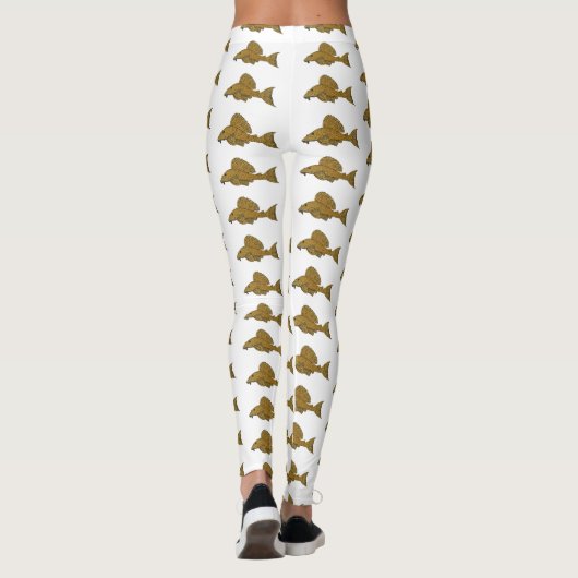 Afbeelding van de cartoon van pleco-vis leggings (Achterkant)