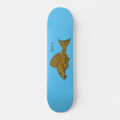 Afbeelding van de cartoon van pleco-vis persoonlijk skateboard (Voorkant)