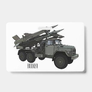 Afbeelding van de cartoon van raketten badge