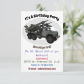 Afbeelding van de cartoon van raketten kaart (Staand voorkant)