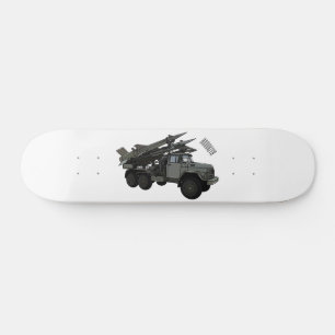 Afbeelding van de cartoon van raketten persoonlijk skateboard