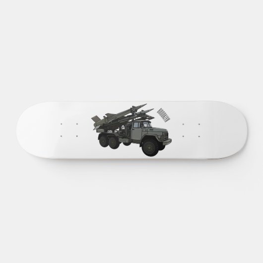 Afbeelding van de cartoon van raketten persoonlijk skateboard (Horizontaal)