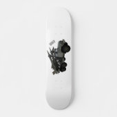 Afbeelding van de cartoon van raketten persoonlijk skateboard (Voorkant)