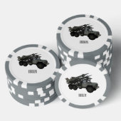 Afbeelding van de cartoon van raketten poker chips (Opstapeling)