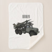 Afbeelding van de cartoon van raketten sherpa deken (Voorkant)