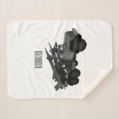 Afbeelding van de cartoon van raketten sherpa deken (Voorkant (horizontaal))