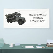 Afbeelding van de cartoon van raketten spandoek (Beurs)