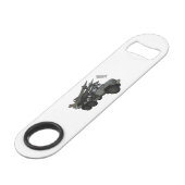 Afbeelding van de cartoon van raketten speed flessenopener (Voorkant Gekanteld)