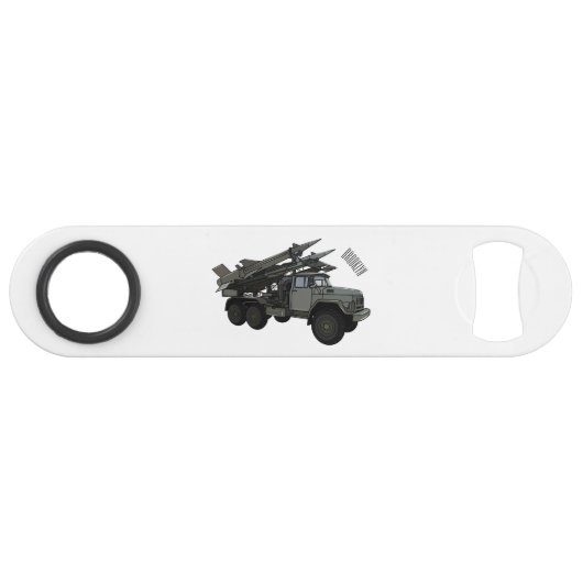Afbeelding van de cartoon van raketten speed flessenopener (Voorkant (Horizontaal))