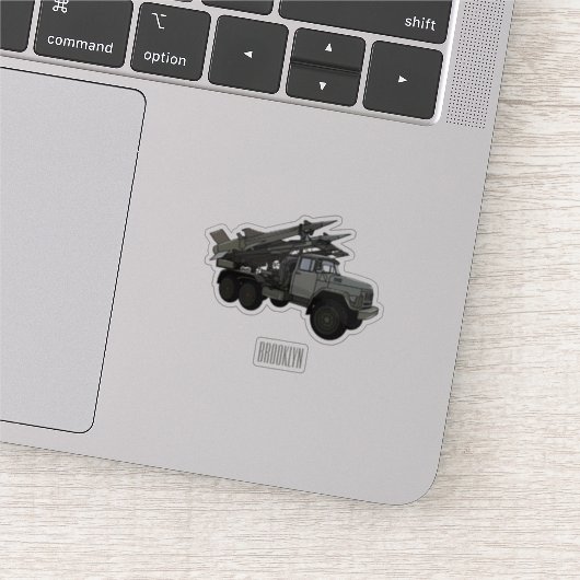 Afbeelding van de cartoon van raketten sticker (Detail)