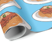 Afbeelding van de cartoon van Spaghetti Cadeaupapier (Rol Hoek)