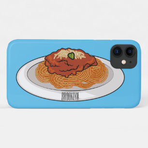 Afbeelding van de cartoon van Spaghetti Case-Mate iPhone Case