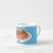 Afbeelding van de cartoon van Spaghetti Espresso Kop (Voorkant rechts)