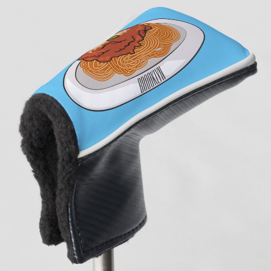 Afbeelding van de cartoon van Spaghetti Golfheadcover (3/4 voorkant)