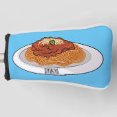 Afbeelding van de cartoon van Spaghetti Golfheadcover (Voorkant)