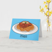 Afbeelding van de cartoon van Spaghetti Kaart (Gele Bloem)