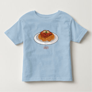 Afbeelding van de cartoon van Spaghetti Kinder Shirts
