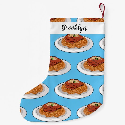 Afbeelding van de cartoon van Spaghetti Kleine Kerstsok (Achterkant)