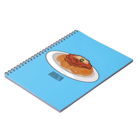 Afbeelding van de cartoon van Spaghetti Notitieboek (Linkerzijde)