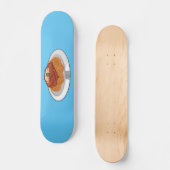 Afbeelding van de cartoon van Spaghetti Persoonlijk Skateboard (Voorkant)