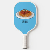 Afbeelding van de cartoon van Spaghetti Pickleball Paddle (Achterkant)