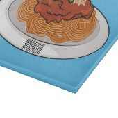 Afbeelding van de cartoon van Spaghetti Snijplank (Hoek)