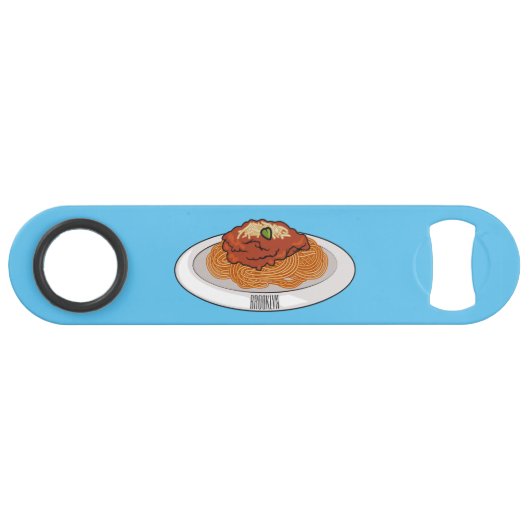 Afbeelding van de cartoon van Spaghetti Speed Flessenopener (Voorkant (Horizontaal))