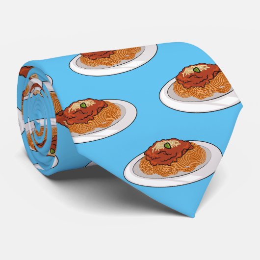 Afbeelding van de cartoon van Spaghetti Stropdas (Opgerold)