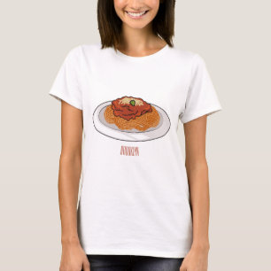 Afbeelding van de cartoon van Spaghetti T-shirt