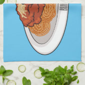 Afbeelding van de cartoon van Spaghetti Theedoek (Gevouwen)