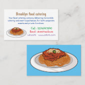 Afbeelding van de cartoon van Spaghetti Visitekaartje (Voorkant / Achterkant)