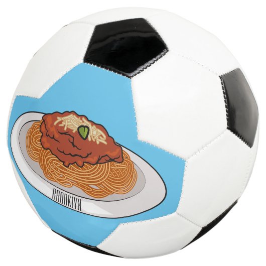 Afbeelding van de cartoon van Spaghetti Voetbal (Drie kwart)