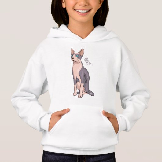 Afbeelding van de cartoon van sphynx-katten (Voorkant)