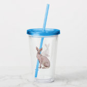 Afbeelding van de cartoon van sphynx-katten acryl drinkbeker (Achterkant)