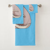 Afbeelding van de cartoon van sphynx-katten bad handdoek (Insitu)