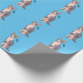 Afbeelding van de cartoon van sphynx-katten cadeaupapier (Hoek)