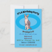 Afbeelding van de cartoon van sphynx-katten kaart (Voorkant)