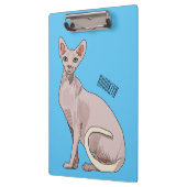 Afbeelding van de cartoon van sphynx-katten klembord (Links)