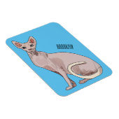 Afbeelding van de cartoon van sphynx-katten magneet (Rechterzijde)