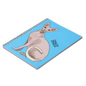 Afbeelding van de cartoon van sphynx-katten notitieboek (Linkerzijde)