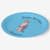 Afbeelding van de cartoon van sphynx-katten papieren bordje (Gekanteld)