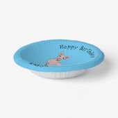 Afbeelding van de cartoon van sphynx-katten papieren kommen (Gebogen)