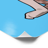 Afbeelding van de cartoon van sphynx-katten perfect poster (Hoek)