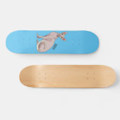 Afbeelding van de cartoon van sphynx-katten persoonlijk skateboard (Horizontaal)