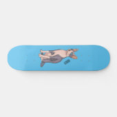 Afbeelding van de cartoon van sphynx-katten persoonlijk skateboard (Horizontaal)